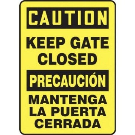 Accuform BILINGUAL OSHA CAUTION SAFETY SIGN SBMABR607VS SBMABR607VS